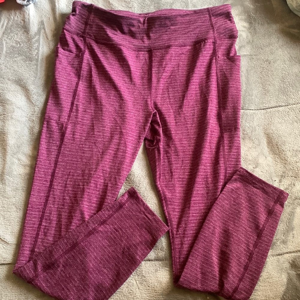 Women’s XL (16-18) purple Athletic Works yoga pants